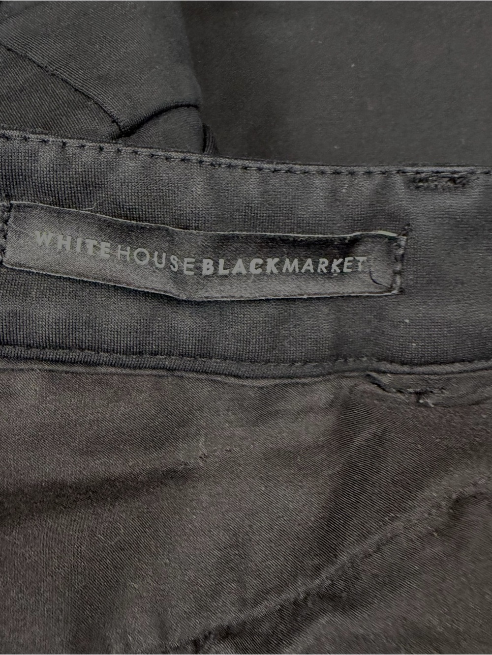 White House Black Market The Slim Ankle Pants Size 14 Black Stretch - Picture 6 of 9